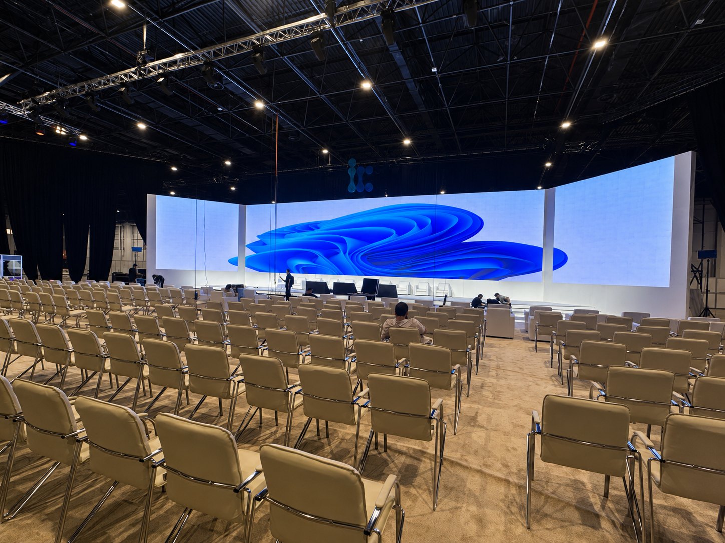 Main stage — curved LED